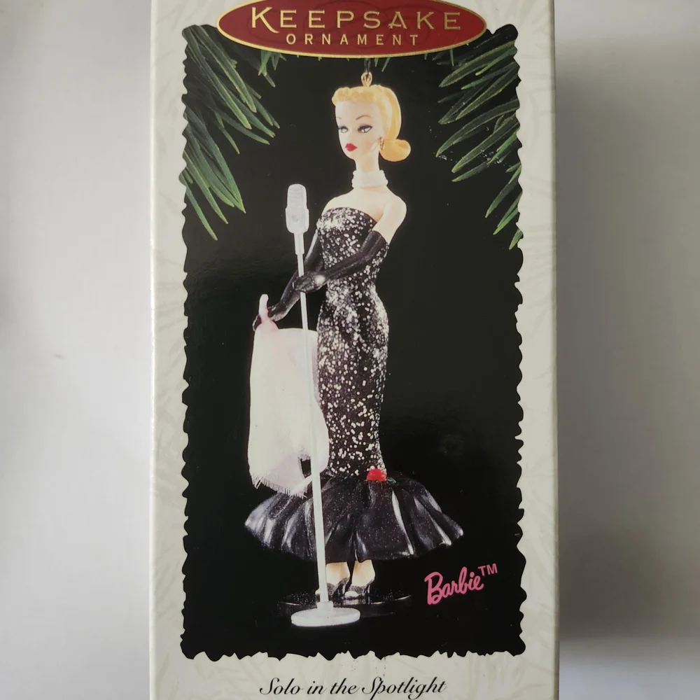 Barbie Solo in the Spotlight Ornament with Black and White Dress